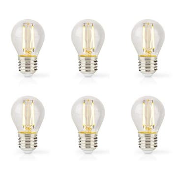 Led lamp E27 | Kogel | Nedis | 6 stuks, Verzenden, Nieuw