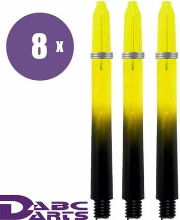ABC Darts – Black Vision Geel - 8 sets (Dart Shafts), Ophalen of Verzenden, Nieuw, Shafts