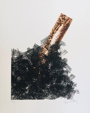 Bernard Pagès (1940) - Sans-titre - Lithographie originale