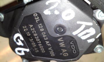 gasklep, gasklephuis, smoorklep, regelaar, 03L128063AF, Nieuw