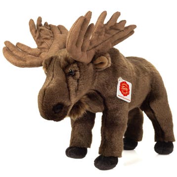 Eland knuffel - pluche - bruin - 30 cm - Hermann Teddy, Verzenden, Nieuw