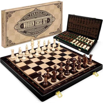 Groot Schaakbord Hout - Tweedekansje - OP=OP, Hobby en Vrije tijd, Een of twee spelers, Ophalen of Verzenden, Nieuw, Peradix