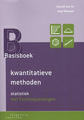 Basisboek kwantitatieve methoden Statistiek, 9789046903568, Verzenden, Zo goed als nieuw, HBO