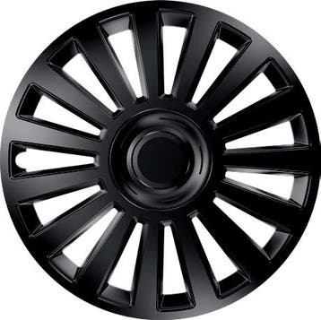 Wieldoppen  Luxury Zwart 15 Inch, Auto diversen, Wieldoppen, Verzenden, Nieuw