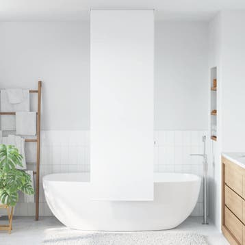 vidaXL Doucherolgordijn 80x240 cm stofbreedte 76 cm, Verzenden, Nieuw, Wit