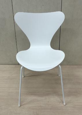 Kunststof Stoel White Flow - Fritz Hansen Serie 7 (Wit), Ophalen of Verzenden, Gebruikt, Wit