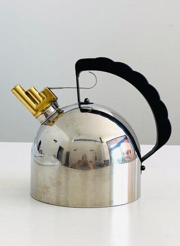 Alessi - Richard Sapper - Fluitketel - 9091 - Staal, Koper,