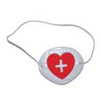 Ooglapje met rood hartje - Dokter/ zuster acc, Ophalen of Verzenden, Nieuw