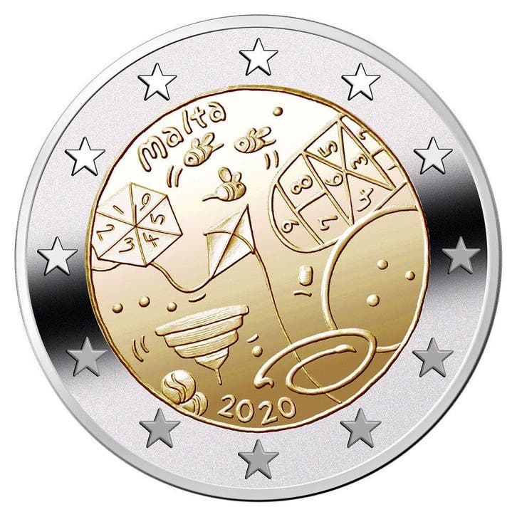 Malta 2 Euro Spelletjes 2020, Postzegels en Munten, Munten | Europa | Euromunten, Verzenden