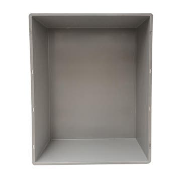 Stapelbak, 800x600x220 mm, euronorm gesloten bodem, grijs, Ophalen of Verzenden, Gebruikt
