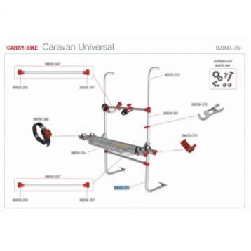 Fiamma Lower structure CB Caravan Universal 98656-710, Nieuw