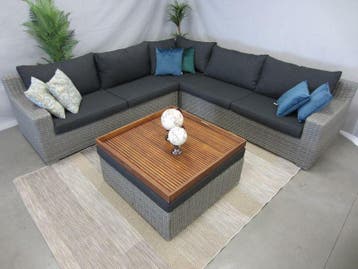 Te Velde tuinmeubelen Colorado Hoek-lounge set, Bank, Nieuw, Loungeset, Wicker