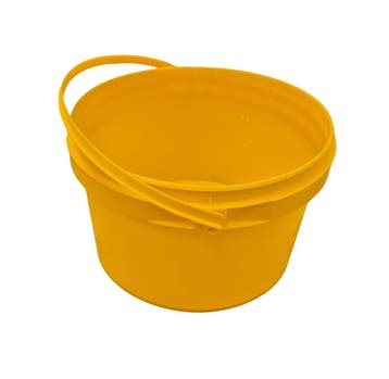 Emmer met handvat 10 liter, 32cm, nieuw, geel per stuk, Ophalen of Verzenden