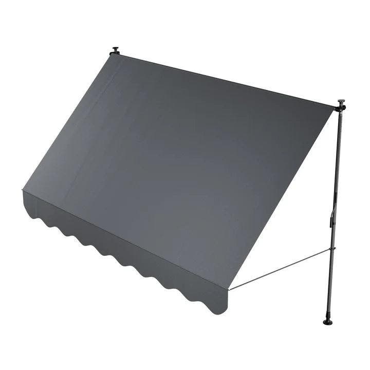 Klemluifel Kapstadt - 300x120 cm - Grijs, Tuin en Terras, Zonneschermen, Nieuw, Verzenden