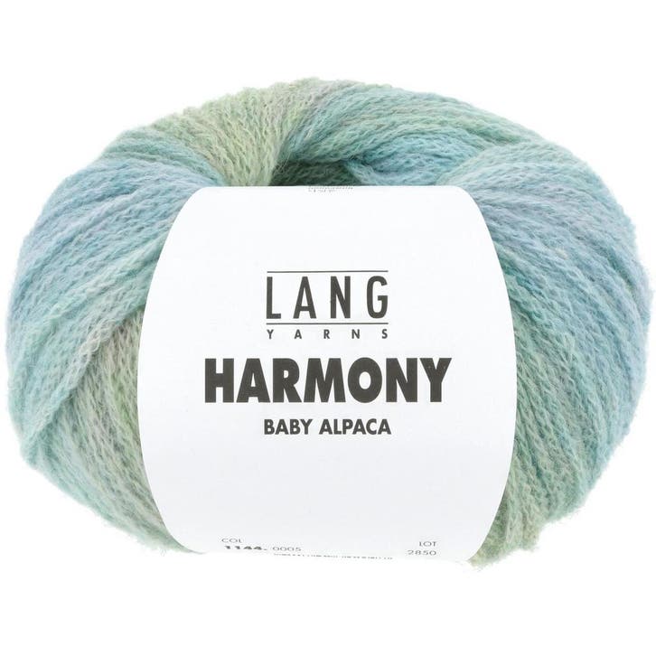 Lang Yarns Harmony - 05 Lagune - Baby-alpacagaren met Kett, Hobby en Vrije tijd, Breien en Haken, Ophalen of Verzenden