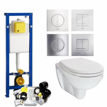 Xs Toiletset 26 Aqua Splash Trevi Compact Met Bril En, Ophalen of Verzenden, Nieuw
