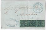Italiaanse oude staten - Modena 1856 - 7 apr. 5 c. oliva, Gestempeld