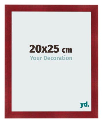 Fotolijst 20x25 cm - Wijnrood Geveegd - MDF - Pisa, Verzenden, Nieuw