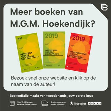 Zakboek strafvordering voor de hulpofficier 2014, Verzenden, Gelezen, M.G.M. Hoekendijk