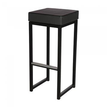 Barkruk Kubo Bar | Staal/Kunstleder | Zwart | 2 stuks, Verzenden, Nieuw in verpakking