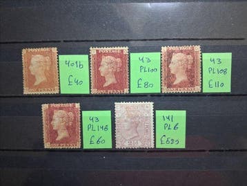 Groot-Brittannië 1854/1873 - Queen Victoria, Partij zegels., Postzegels en Munten, Postzegels | Europa | UK, Gestempeld