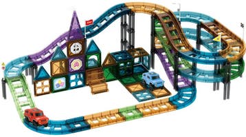 Eco Toys Autobaan 96 Stuks Magnetische Tegels Bouwstenen, Verzenden, Nieuw