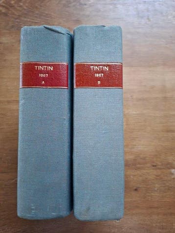 Tintin (magazine) 2 Reliures année amateur - 1967 - Journal, Nieuw
