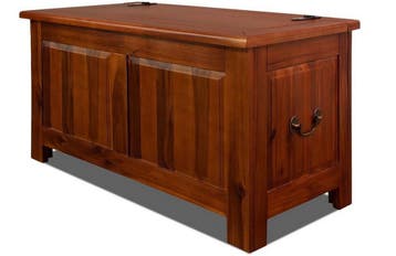 Opbergkist Dekenkist Bruin Acaciahout 85x44x48cm (Meubelen), Verzenden