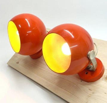 Lamp - Staal - Twee wandlampen