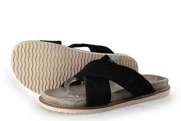 Manfield Slippers in maat 44 Zwart, Kleding | Heren, Schoenen, Slippers, Manfield, Verzenden, Zwart