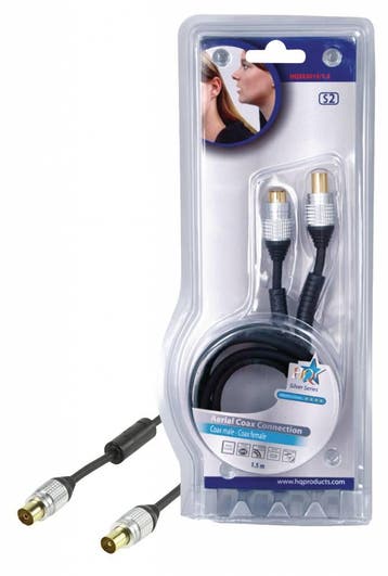 Hoge kwaliteit coax kabel 1,50 m, Audio, Tv en Foto, Audiokabels en Televisiekabels, Ophalen of Verzenden, Nieuw, Tv-kabel