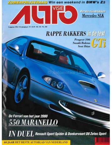 1996 AUTOVISIE MAGAZINE 16 NEDERLANDS, Nieuw, Author