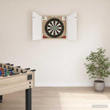 vidaXL Dartbord Kabinet Sonoma Eiken 56 x 12 x 63 cm Bewerkt, Verzenden, Nieuw