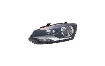 Koplamp links H7 + H7 met elekt. motor geschikt voor Polo 6R, Ophalen of Verzenden, Nieuw, Volkswagen