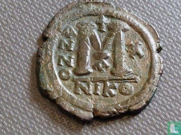 Byzantijnse Rijk 40 nummi ND (574-575 - jaar 10), Verzenden, Overige landen, Losse munt