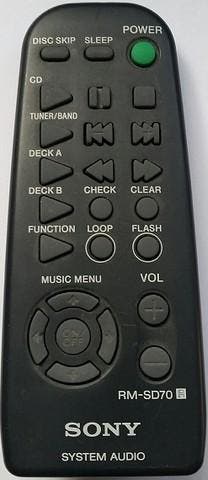 Afstandsbediening Sony RM-SD70S HCD-XB8, Ophalen of Verzenden, Nieuw, Origineel
