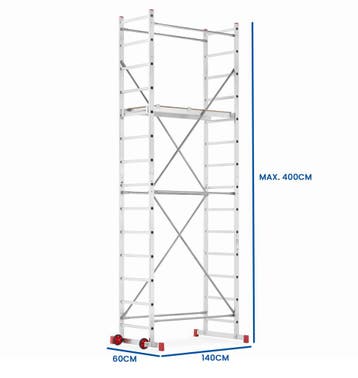 Rolsteiger 5m | TÜV | Nieuw | Scherpe Prijs, Ophalen of Verzenden, Nieuw, Rolsteiger of Kamersteiger, 5 meter of hoger