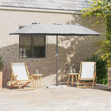vidaXL Tuinparasol 370 x 197 x 239 cm Polyester en Aluminium, Verzenden, Nieuw, 1 tot 2 meter