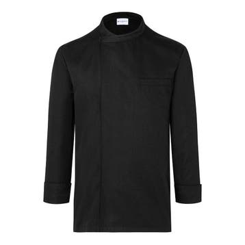 GGM Gastro | (6 stuks) KARLOWSKY | Lange Mouw Kokshemd - |, Kleding | Heren, T-shirts, Verzenden, Zwart, Nieuw, GGM Gastro