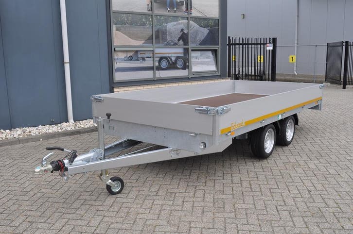 Geremde Eduard plateauwagen - 406x200 cm - 2700 kg bruto, Auto diversen, Aanhangers en Bagagewagens, Ophalen of Verzenden