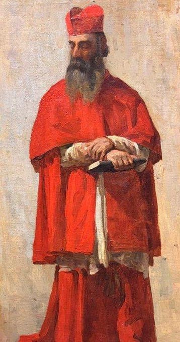 Pio Joris (1843-1921) - Ritratto di cardinale
