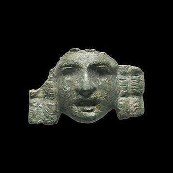 Oud-Romeins Brons Theatermaskerapplicatie (Zonder