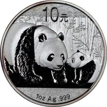 China. 10 Yuan 2011 Panda .999 1 oz (Zonder minimumprijs)