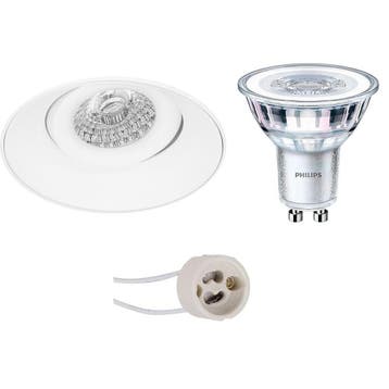 GU10 Inbouwspot Set - Mat Wit - Inbouw Rond - Trimless -, Ophalen of Verzenden, Nieuw, Overige fittingen, Plafondspot of Wandspot