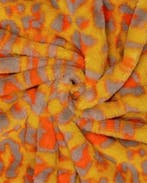 Imitatie Bont Panter Oranje, Nieuw, Oranje