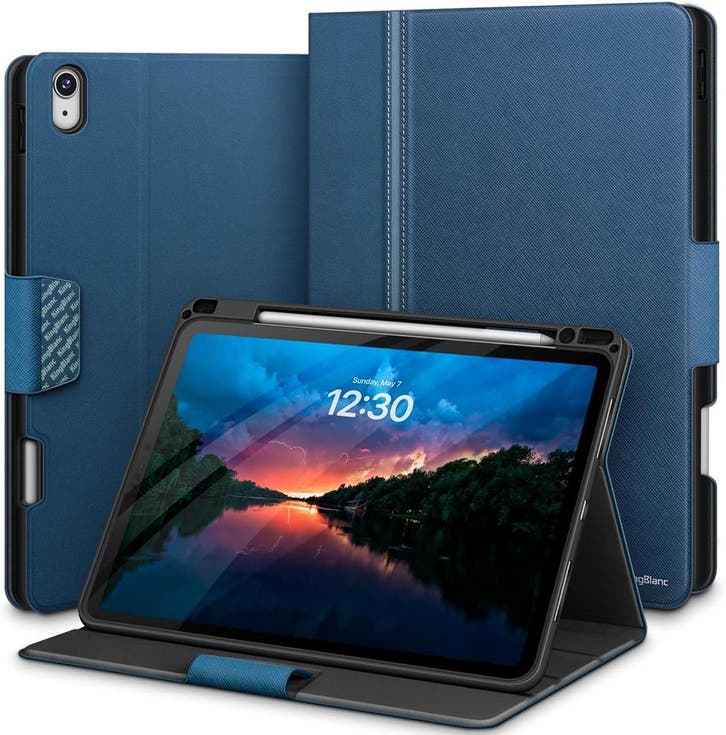 iPad Air Hoes 2024 | Auto Sleep/Wake | 39% Korting, Computers en Software, Apple iPads, 11 inch, Blauw, Nieuw, Apple iPad Air