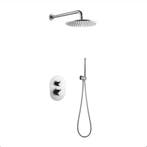 Royal inbouw regendouche set chroom met muursteun KORTING, Ophalen of Verzenden, Nieuw, Rvs, Douche