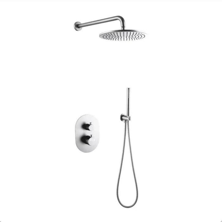 Royal inbouw regendouche set chroom met muursteun KORTING, Doe-het-zelf en Verbouw, Sanitair, Douche, Nieuw, Rvs, Ophalen of Verzenden