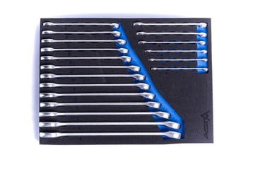 Foam Inlay Steekringsleutel Set 19 Delig - 6 Tot 24 Mm - Rin, Doe-het-zelf en Verbouw, Gereedschap | Handgereedschap, Ophalen of Verzenden