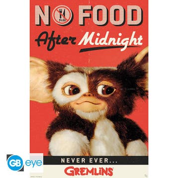 Gremlins No Food after Midnight 91.5 x 61 cm, Ophalen of Verzenden, Nieuw